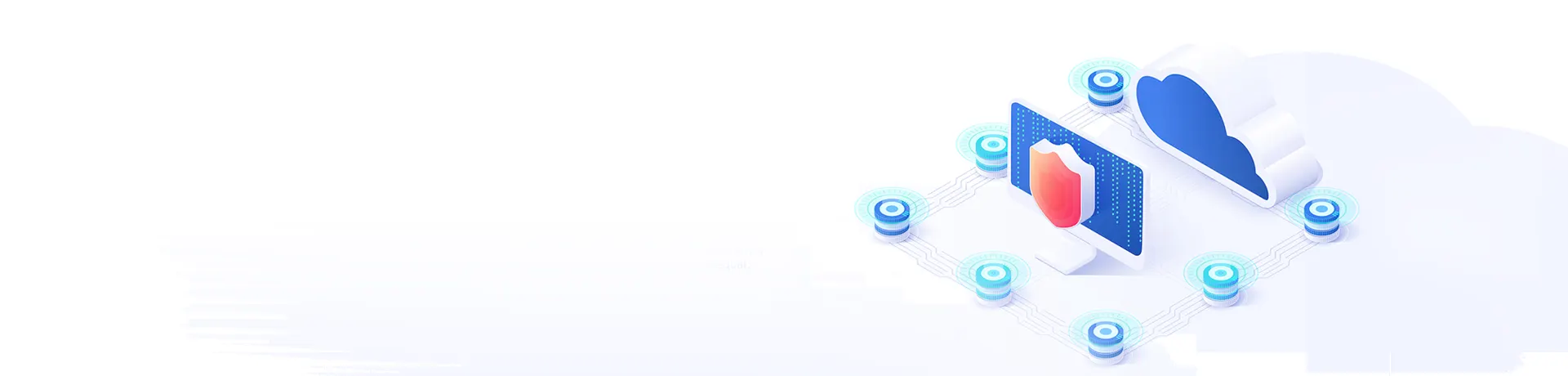 云Web应用防火墙 安全防护插画